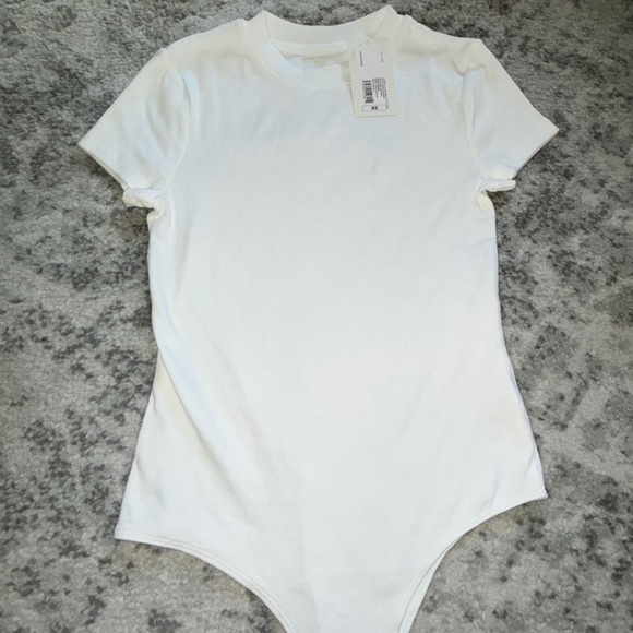 Target Tops - NWT A New Day Ribbed Bodysuit White Size: XS